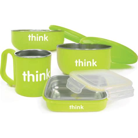 thinkbaby stainless steel bento box|thinkbaby The Complete BPA Free Feeding Set, Light .